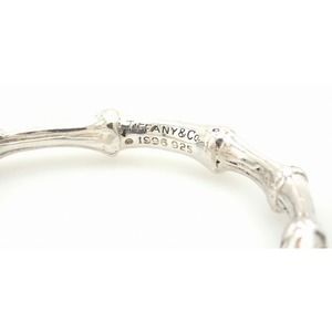 Tiffany Bamboo Silver Bangle Bracelet